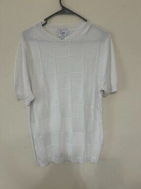Cigar Couture Men’s L White Textured Shirt